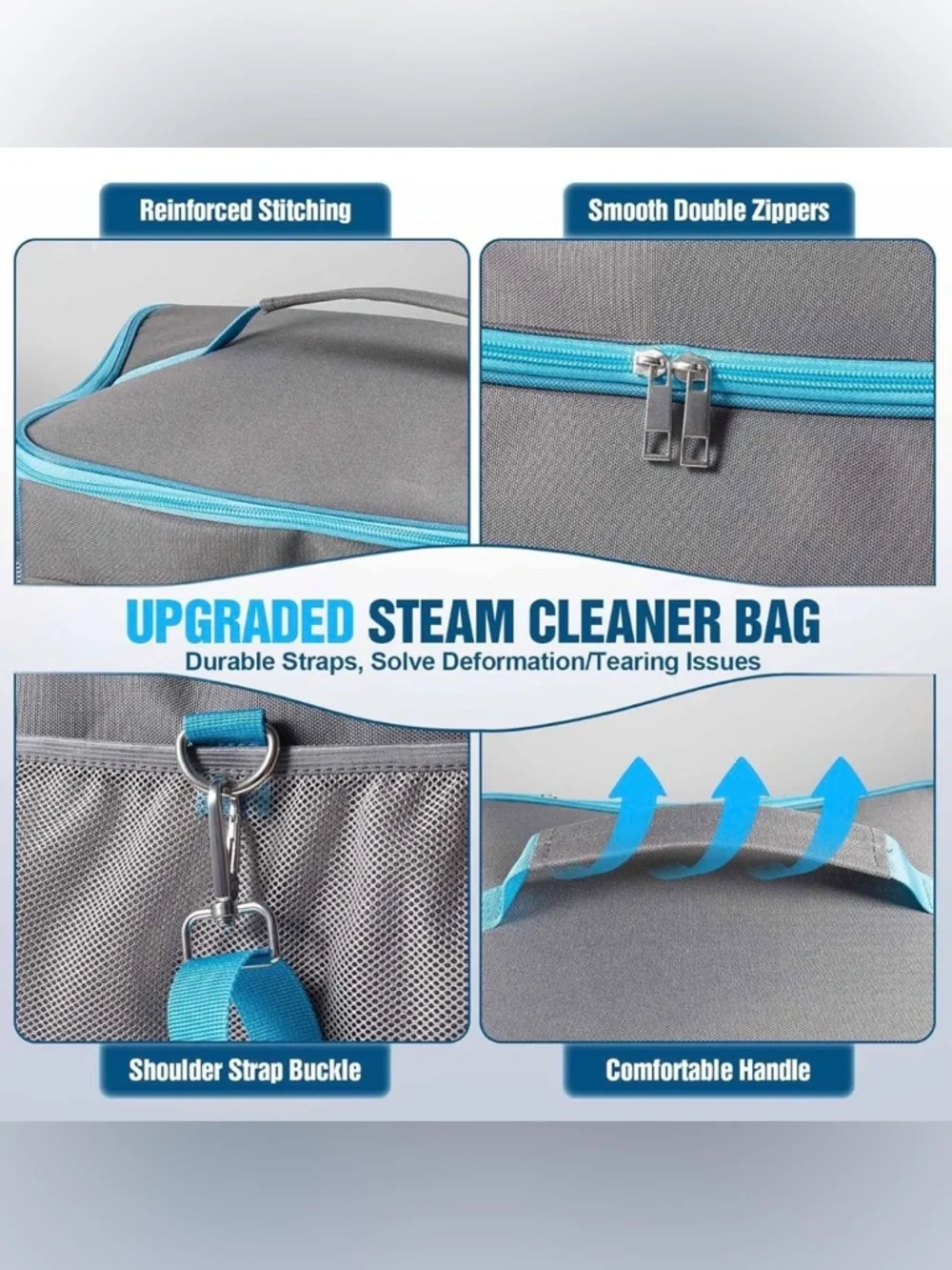 Heavy-Duty Durable Fabric Steam Cleaner Storage Bag (Case Only)